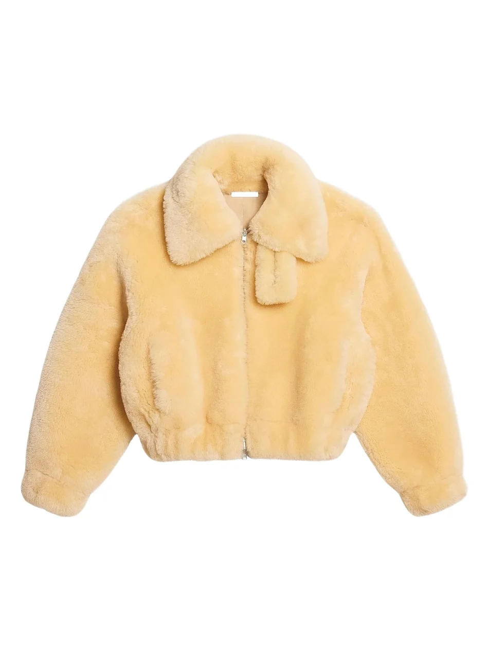 Women's Shearling Bomber Jacket