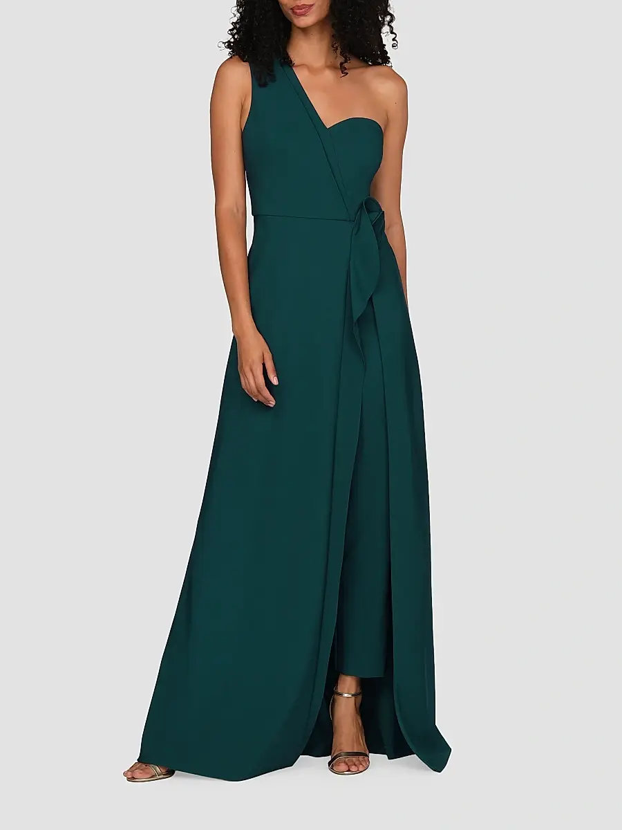 Kay Unger Women's Ruth One-Shoulder Jumpsuit | Thumbnail 2