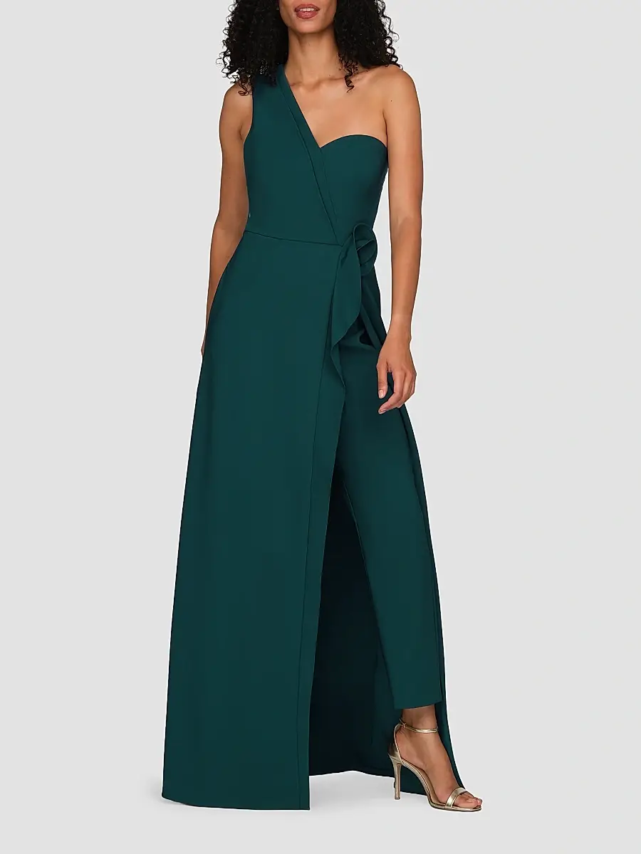 Kay Unger Women's Ruth One-Shoulder Jumpsuit | Thumbnail 4
