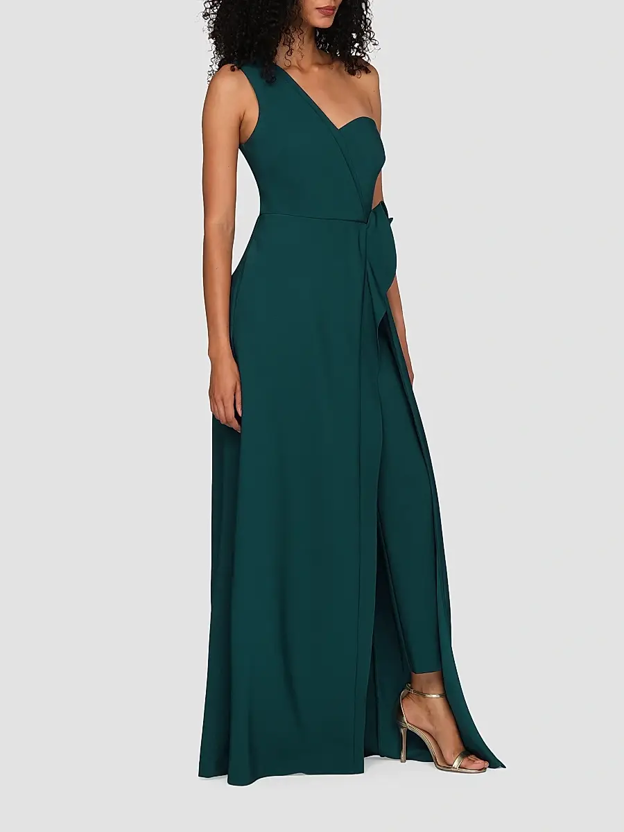 Kay Unger Women's Ruth One-Shoulder Jumpsuit | Thumbnail 7
