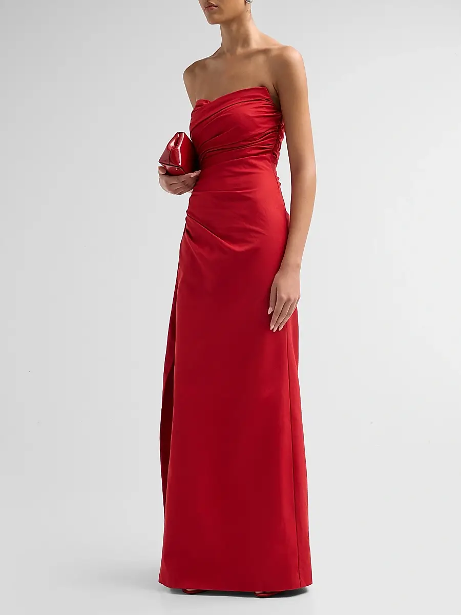 As It May Women's Tiphanie Gathered Faille Gown | Thumbnail 4