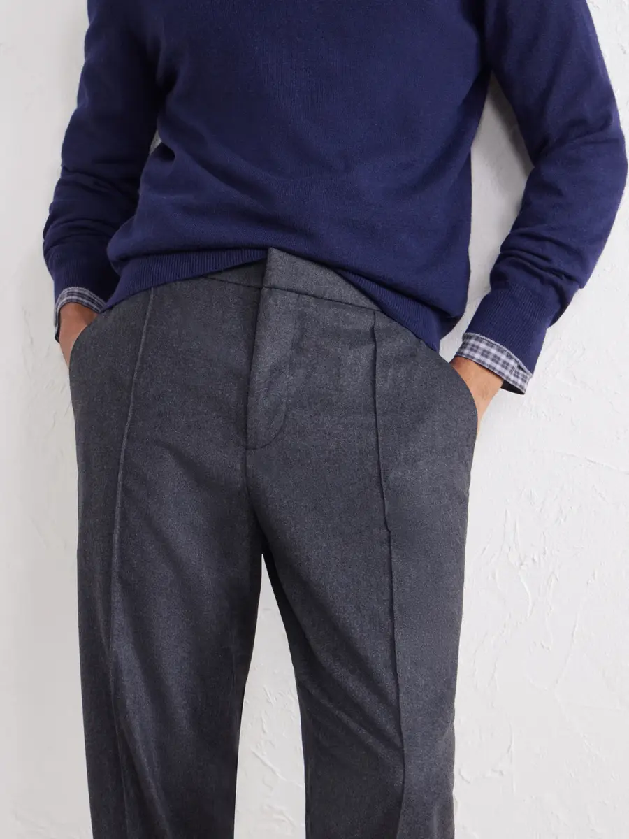 Zegna Straight-Leg Wool, Cashmere and Silk-Blend Trousers - Men | Thumbnail 5 Zegna Straight-Leg Wool, Cashmere and Silk-Blend Trousers - Men | Thumbnail 5