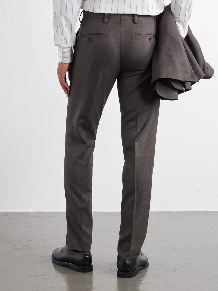 MR P. Luxe Slim-Leg Wool and Silk-Blend Trousers - Men | Thumbnail 4