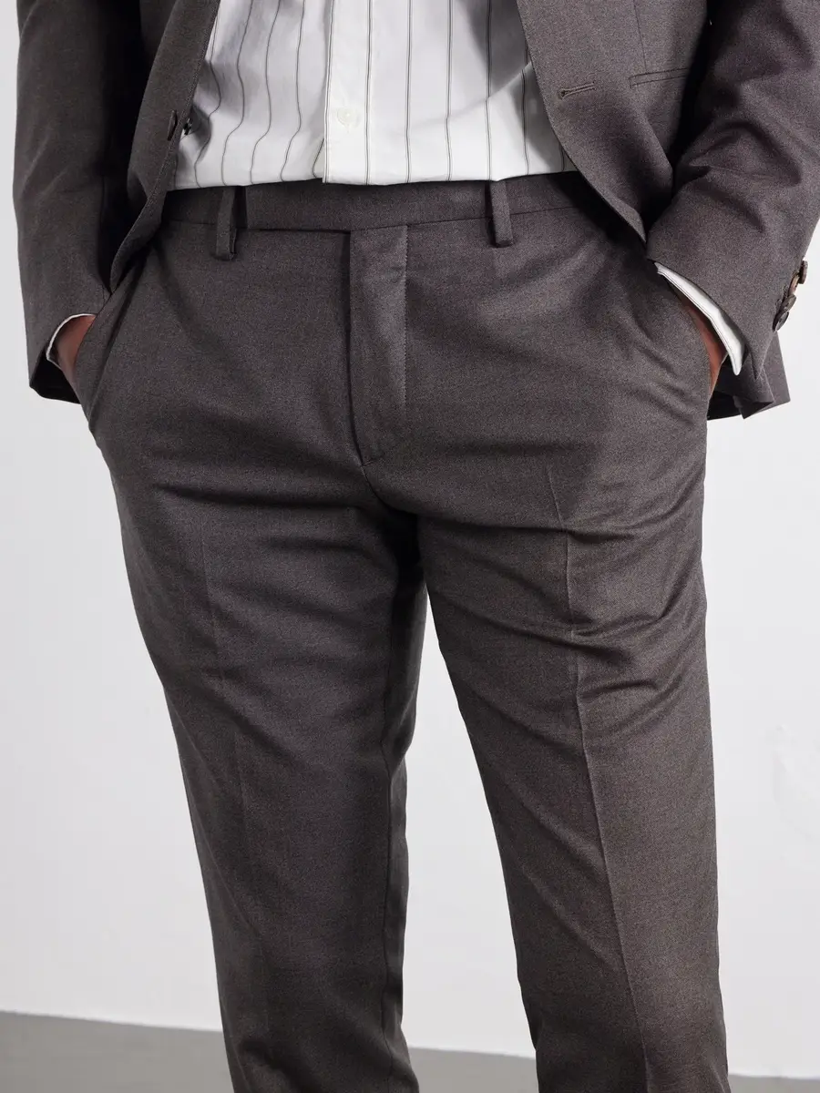 MR P. Luxe Slim-Leg Wool and Silk-Blend Trousers - Men | Thumbnail 5