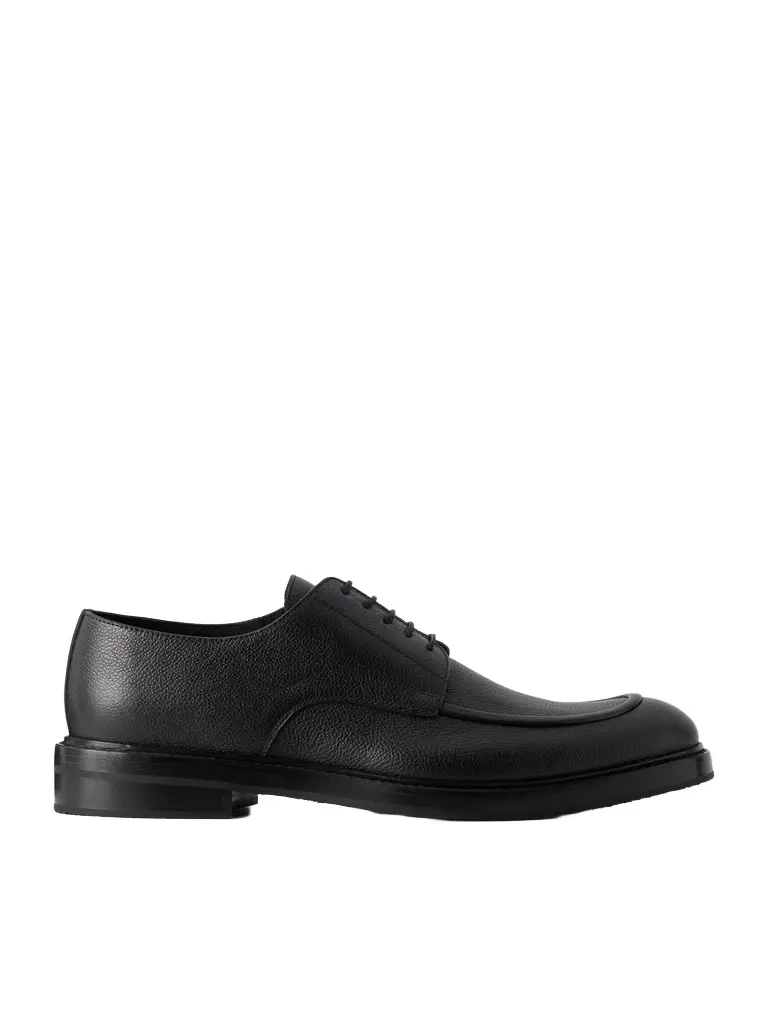 Manolo Blahnik Newbury Full-Grained Leather Derby Shoes - Men