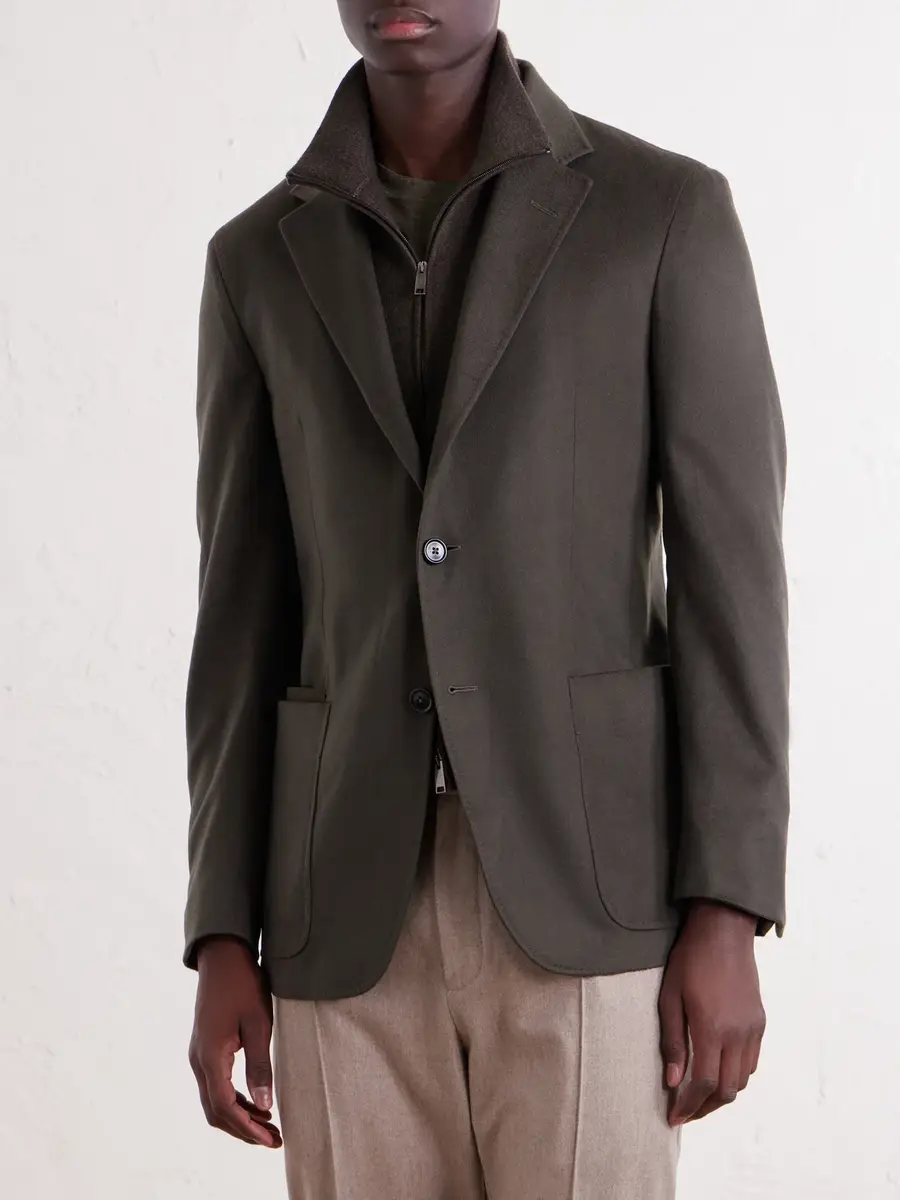 Zegna Oasi Cashmere Zip-Up Blazer - Men | Thumbnail 3 Zegna Oasi Cashmere Zip-Up Blazer - Men | Thumbnail 3