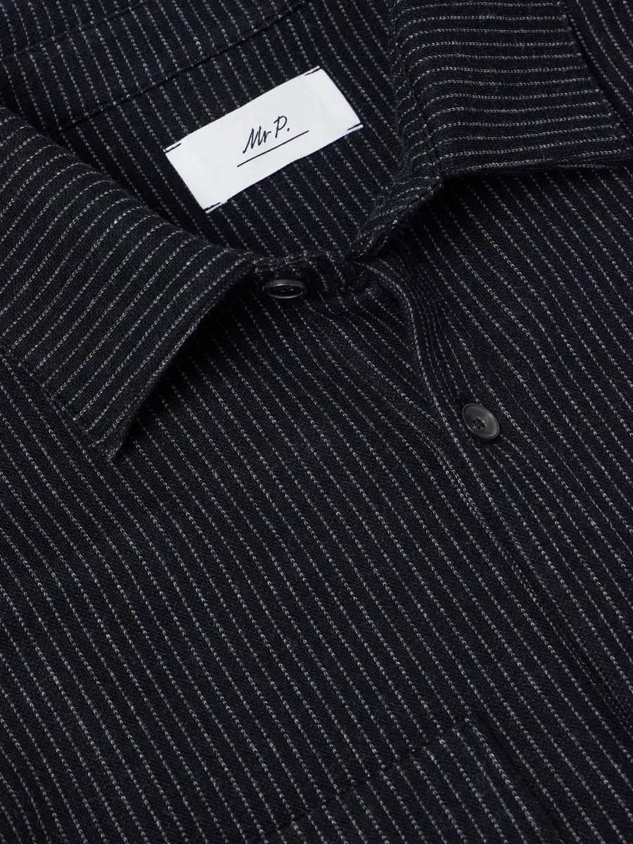 MR P. Pinstriped Cotton-Blend Jersey Shirt - Men | Thumbnail 6