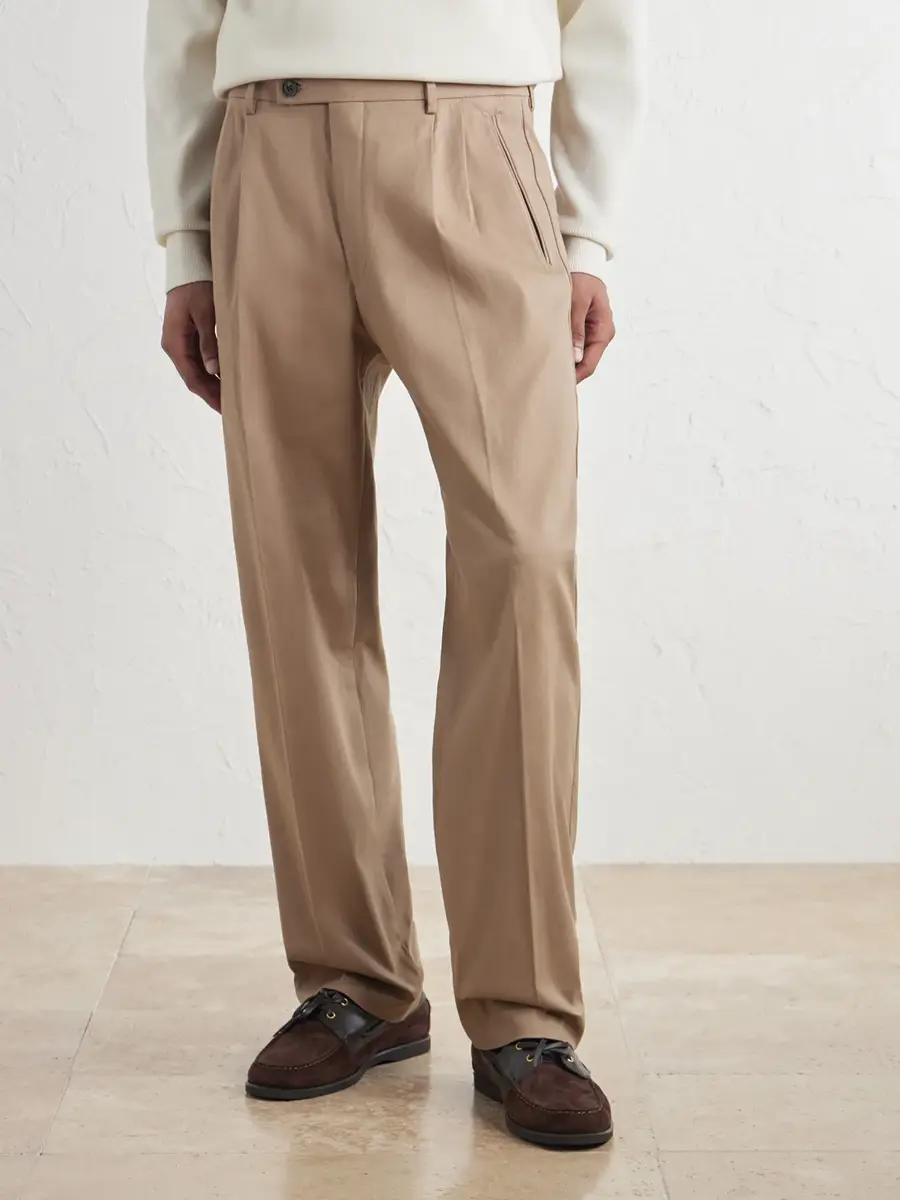 NN07 Robin 10076 Straight-Leg Organic Stretch-Cotton Dobby Trousers - Men | Thumbnail 3 NN07 Robin 10076 Straight-Leg Organic Stretch-Cotton Dobby Trousers - Men | Thumbnail 3