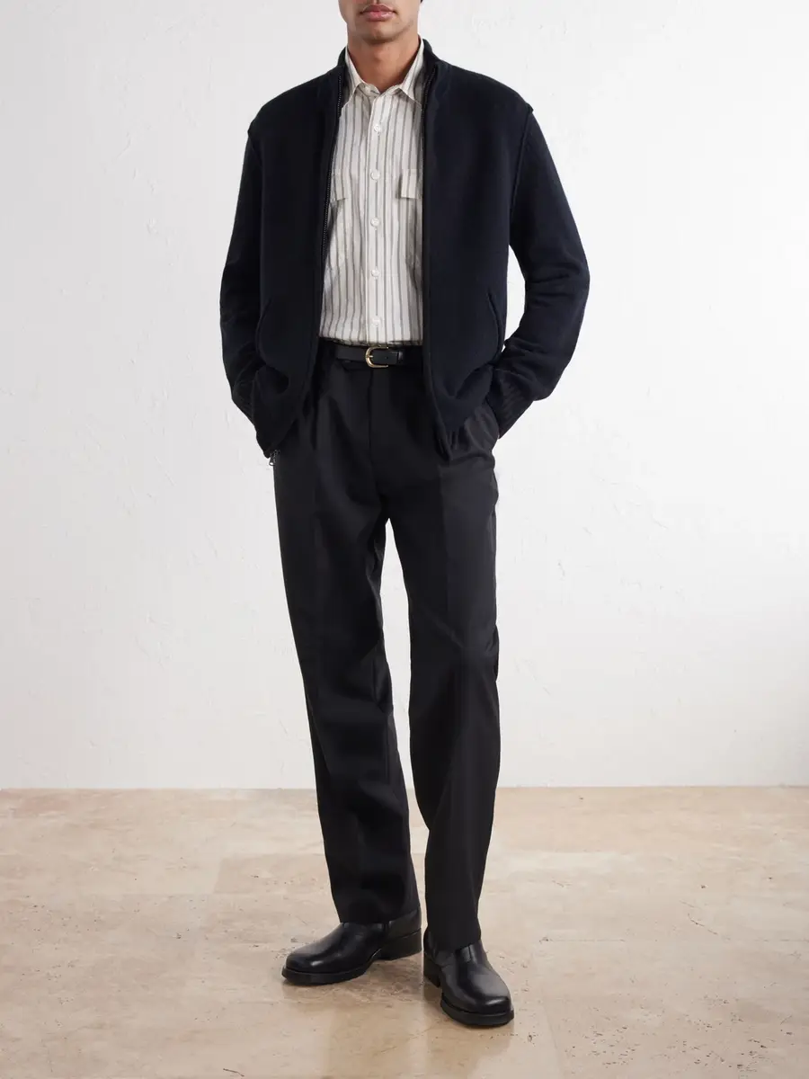 James Perse Cashmere Zip-Up Cardigan - Men | Thumbnail 2