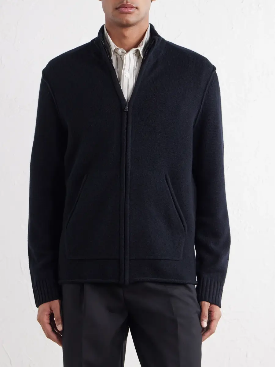 James Perse Cashmere Zip-Up Cardigan - Men | Thumbnail 3