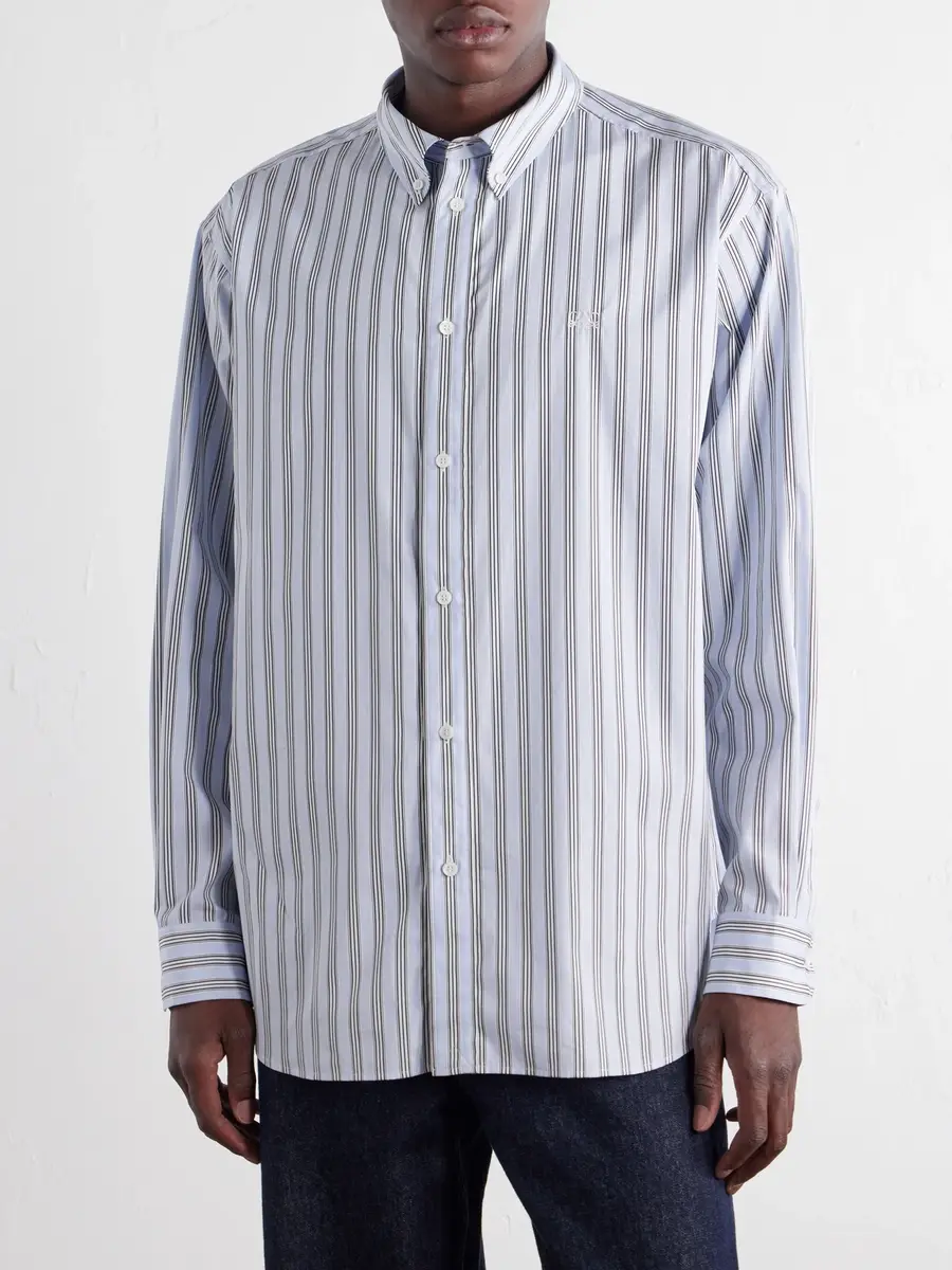 Loewe Striped Cotton-Poplin Shirt - Men | Thumbnail 3 Loewe Striped Cotton-Poplin Shirt - Men | Thumbnail 3