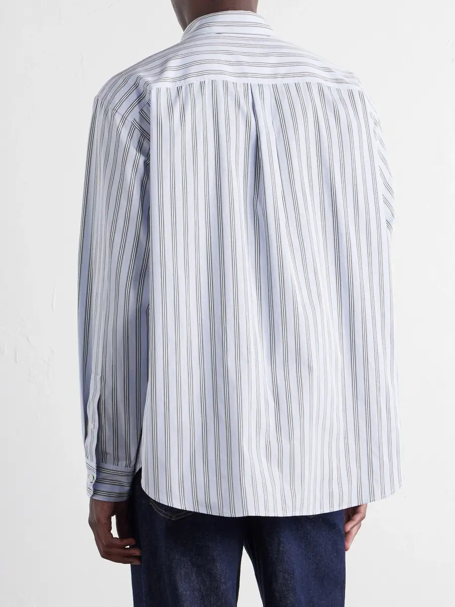 Loewe Striped Cotton-Poplin Shirt - Men | Thumbnail 4 Loewe Striped Cotton-Poplin Shirt - Men | Thumbnail 4
