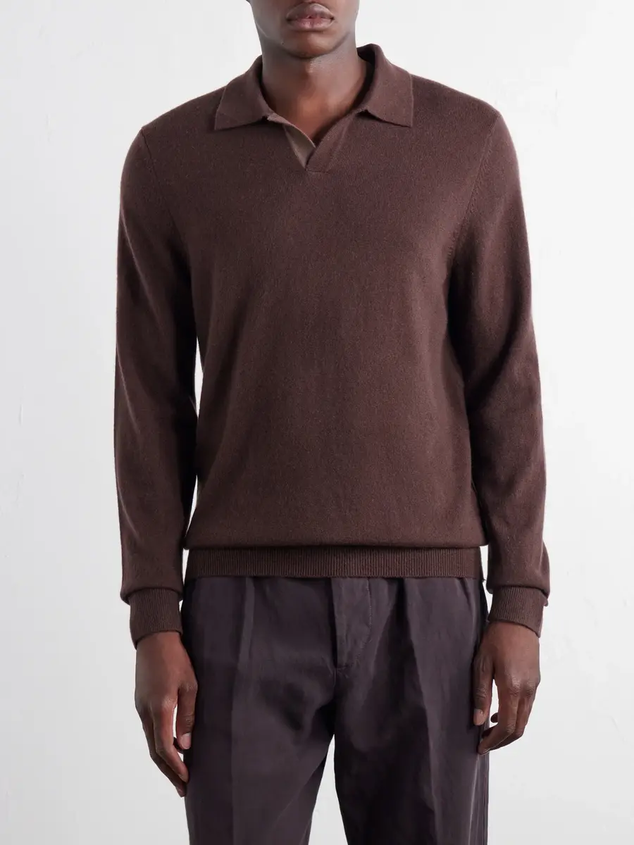 MR P. Cashmere Polo Sweater - Men | Thumbnail 3