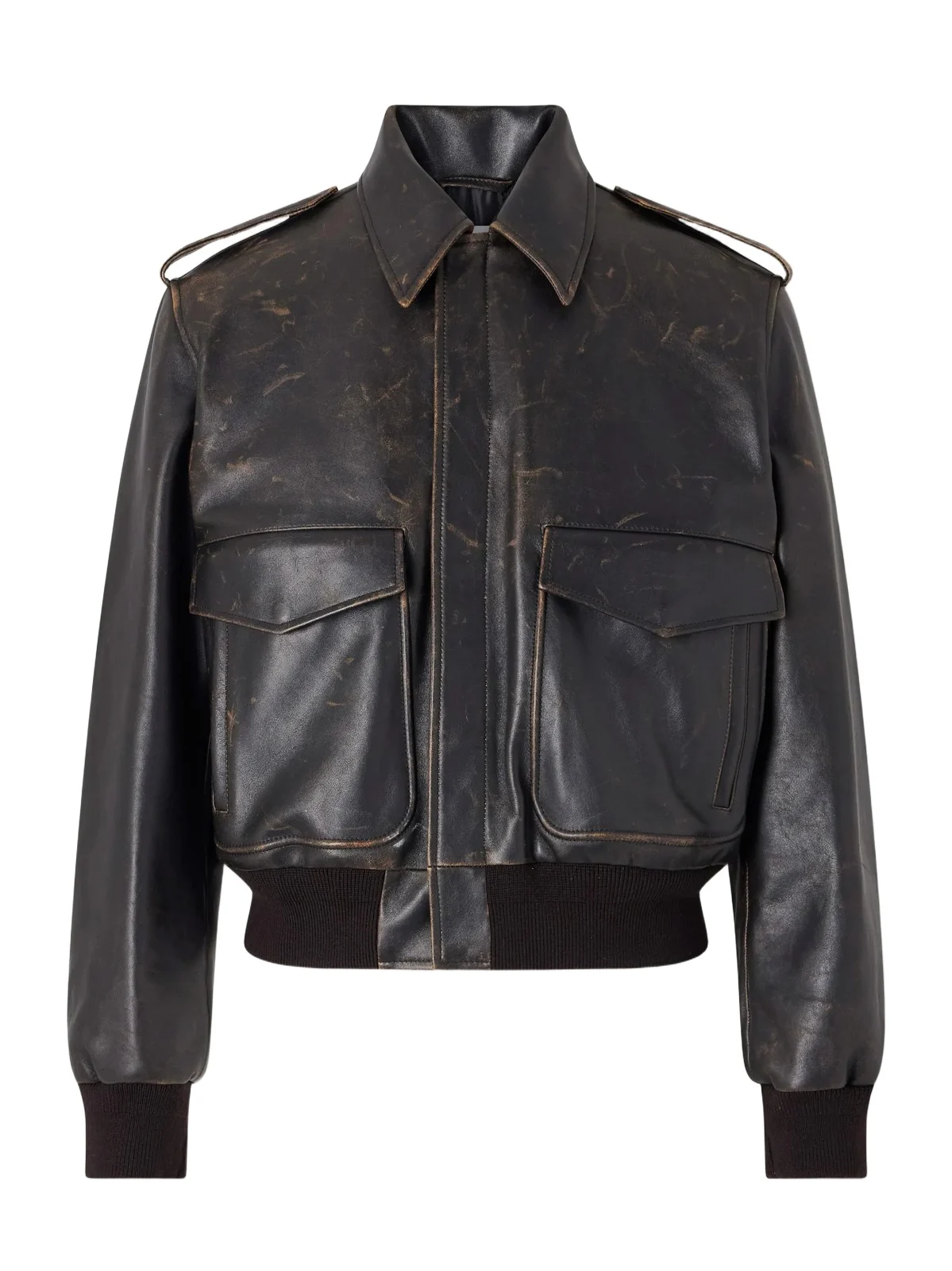 Jil Sander Leather Aviator Jacket - Men