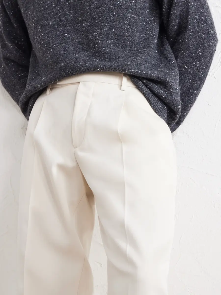 Zegna Straight-Leg Cotton and Wool-Blend Twill Trousers - Men | Thumbnail 5 Zegna Straight-Leg Cotton and Wool-Blend Twill Trousers - Men | Thumbnail 5