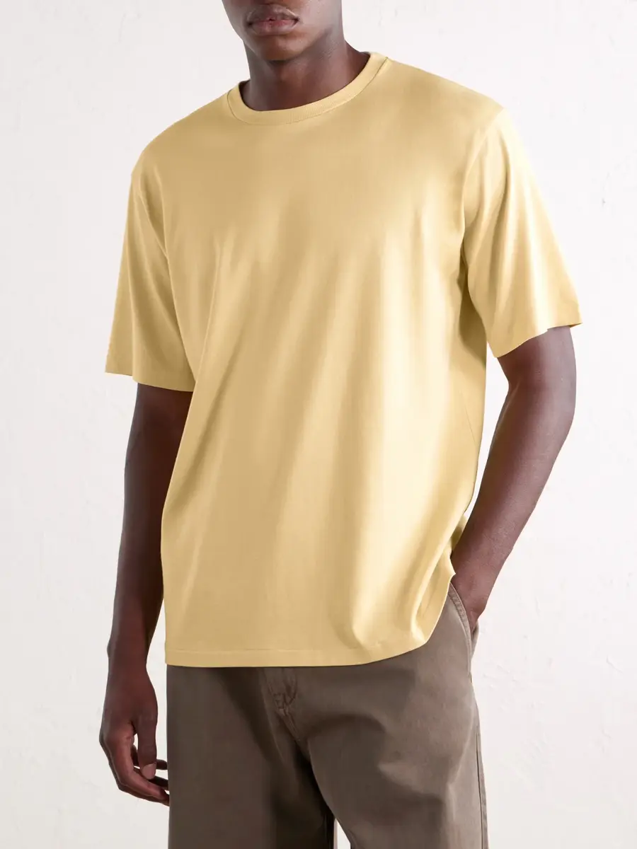 Auralee Luster Cotton-Jersey T-Shirt - Men | Thumbnail 3