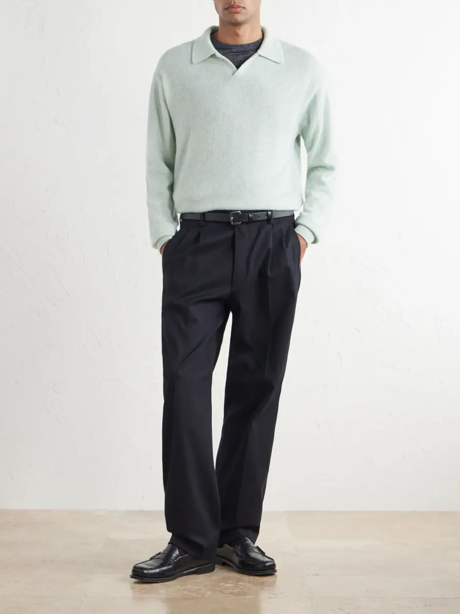 NN07 Robin 10076 Straight-Leg Organic Stretch-Cotton Dobby Trousers - Men | Thumbnail 2 NN07 Robin 10076 Straight-Leg Organic Stretch-Cotton Dobby Trousers - Men | Thumbnail 2