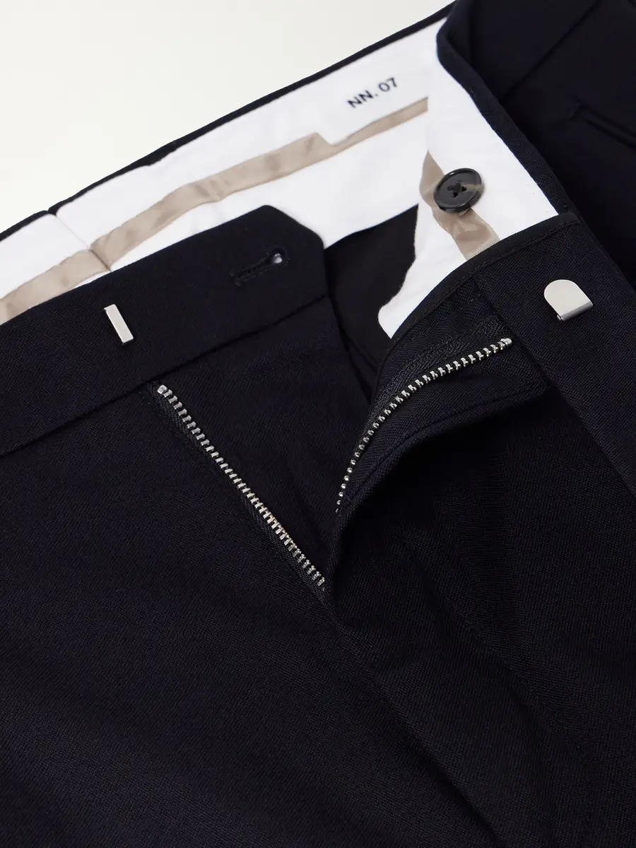 NN07 Robin 10076 Straight-Leg Organic Stretch-Cotton Dobby Trousers - Men | Thumbnail 6 NN07 Robin 10076 Straight-Leg Organic Stretch-Cotton Dobby Trousers - Men | Thumbnail 6
