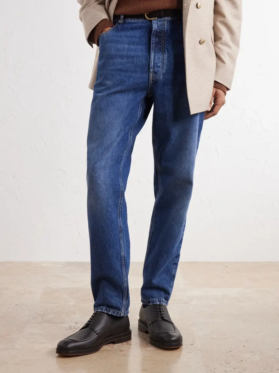 Manolo Blahnik Newbury Full-Grained Leather Derby Shoes - Men | Thumbnail 2