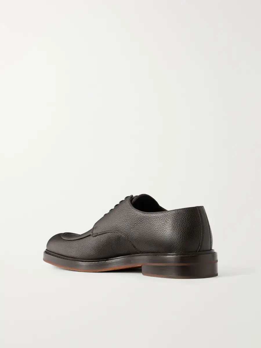 Manolo Blahnik Newbury Full-Grained Leather Derby Shoes - Men | Thumbnail 4
