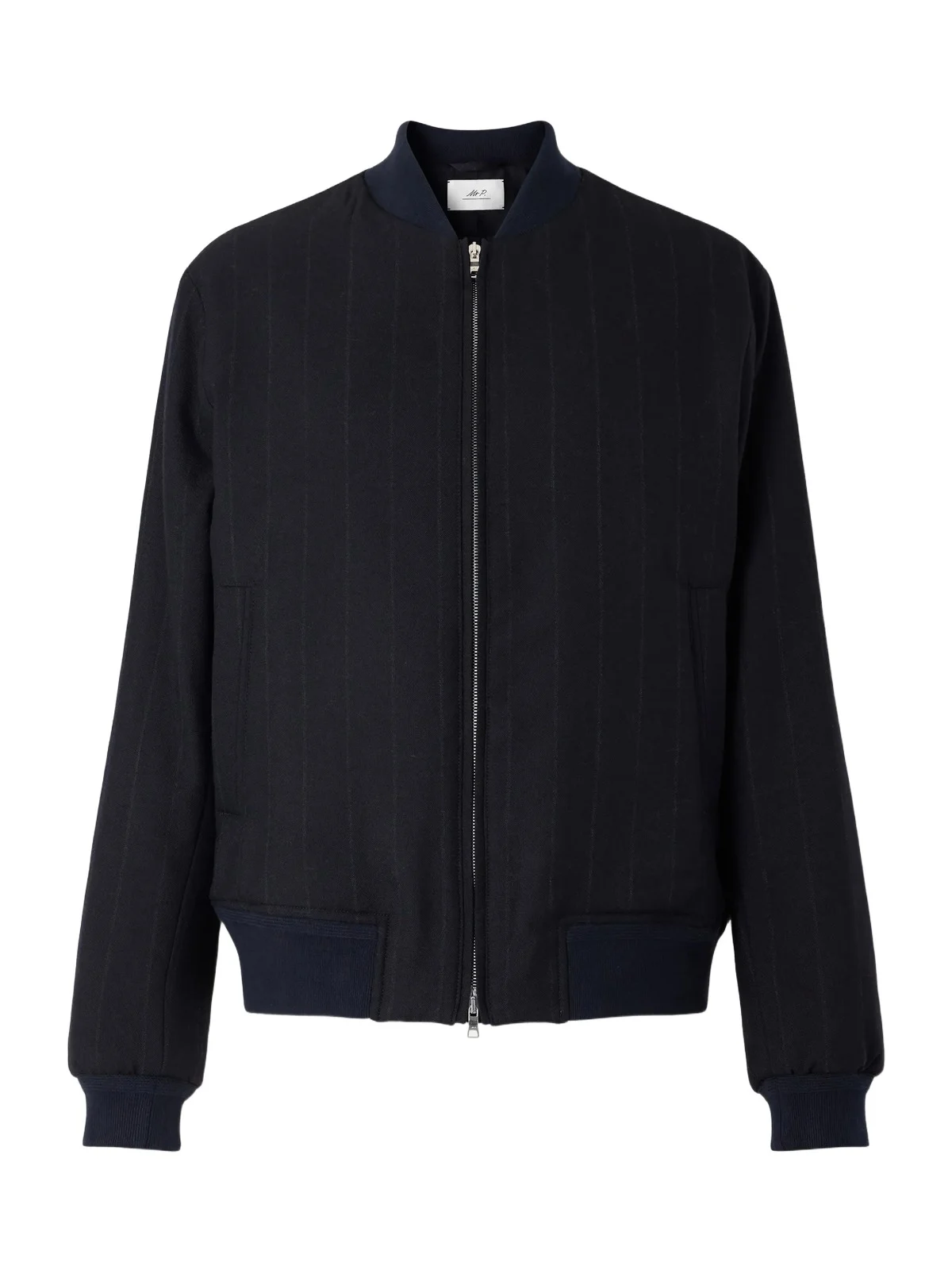 MR P. Striped Wool-Twill Bomber Jacket - Men