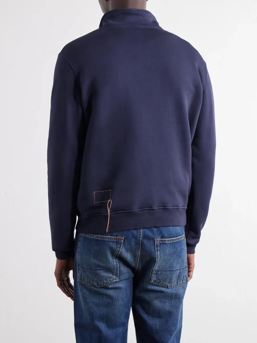 Fortela Yale Cotton-Jersey Half-Zip Polo Sweatshirt - Men | Thumbnail 4