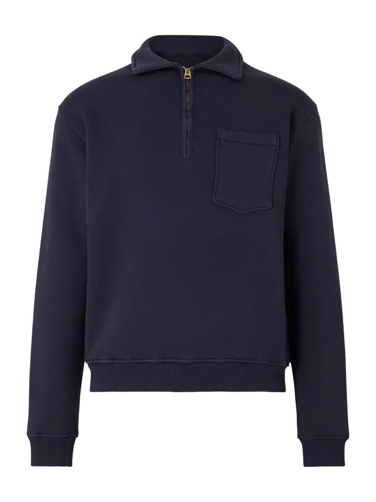 Fortela Yale Cotton-Jersey Half-Zip Polo Sweatshirt - Men