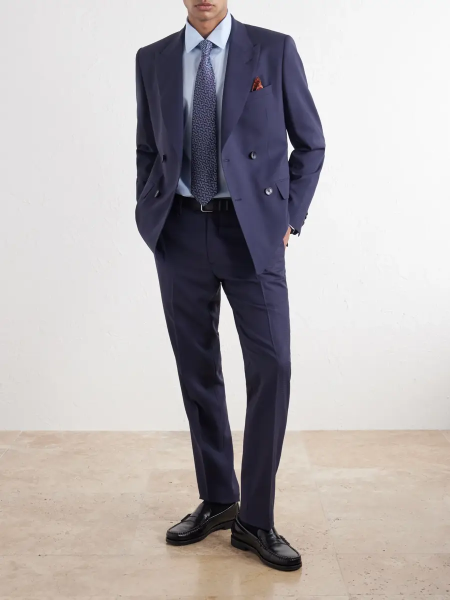 MR P. Slim-Leg Houndstooth Wool Suit Trousers - Men | Thumbnail 2 MR P. Slim-Leg Houndstooth Wool Suit Trousers - Men | Thumbnail 2