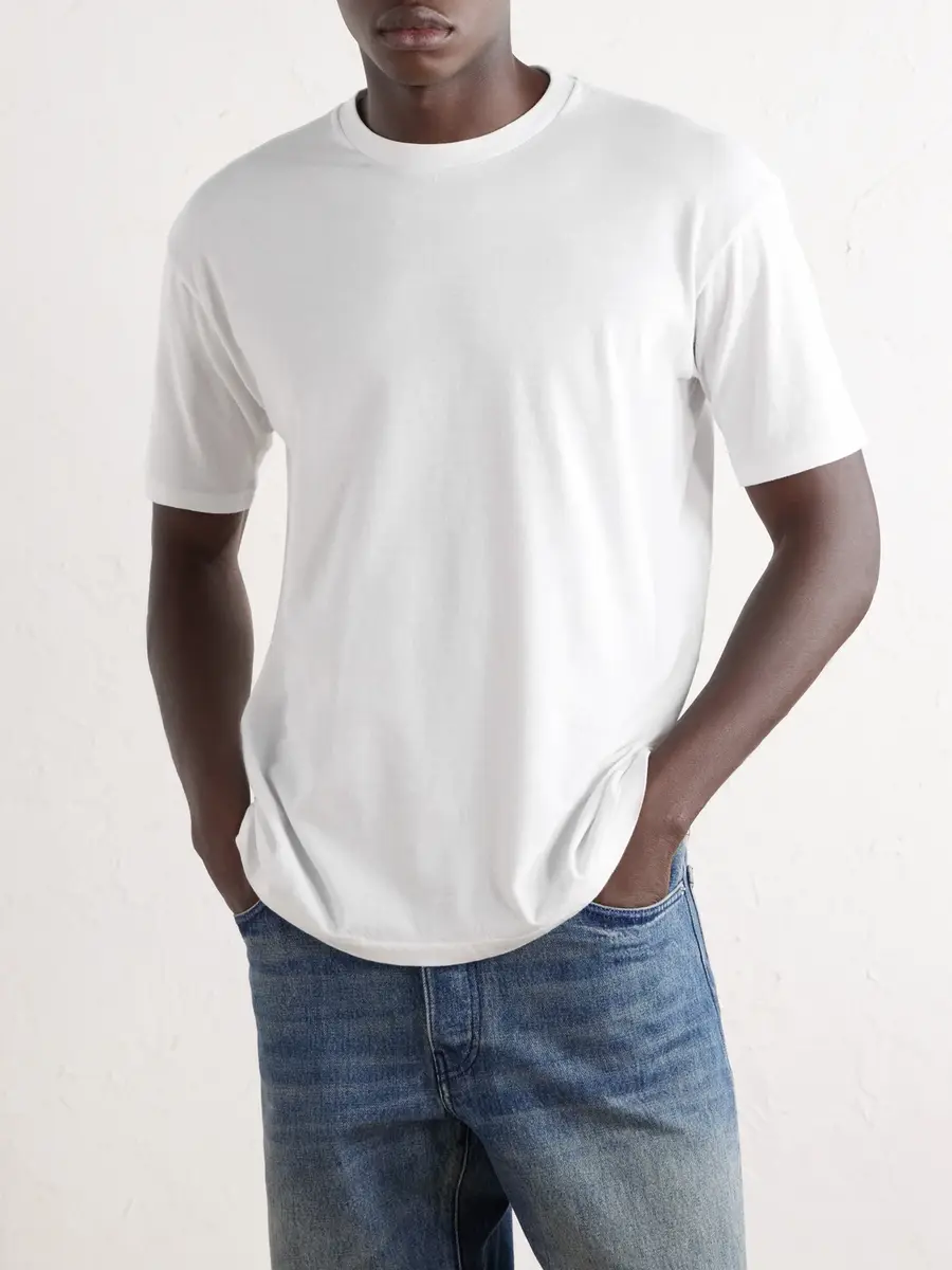 Auralee Seamless Cotton-Jersey T-Shirt - Men | Thumbnail 3 Auralee Seamless Cotton-Jersey T-Shirt - Men | Thumbnail 3