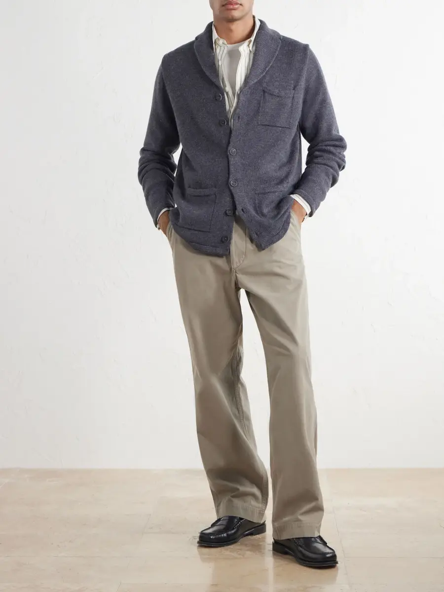 Inis Meáin Merino Wool and Linen-Blend Cardigan - Men | Thumbnail 2 Inis Meáin Merino Wool and Linen-Blend Cardigan - Men | Thumbnail 2