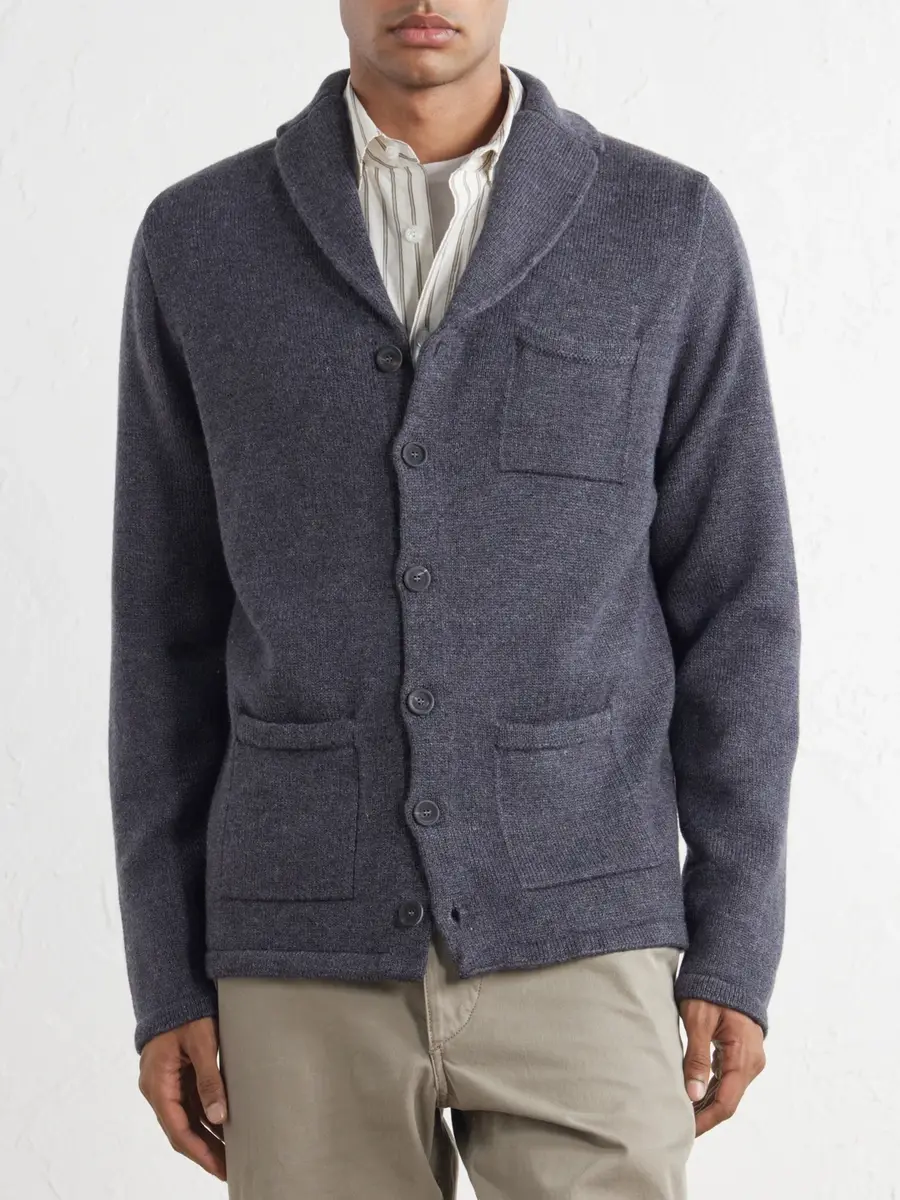 Inis Meáin Merino Wool and Linen-Blend Cardigan - Men | Thumbnail 3 Inis Meáin Merino Wool and Linen-Blend Cardigan - Men | Thumbnail 3