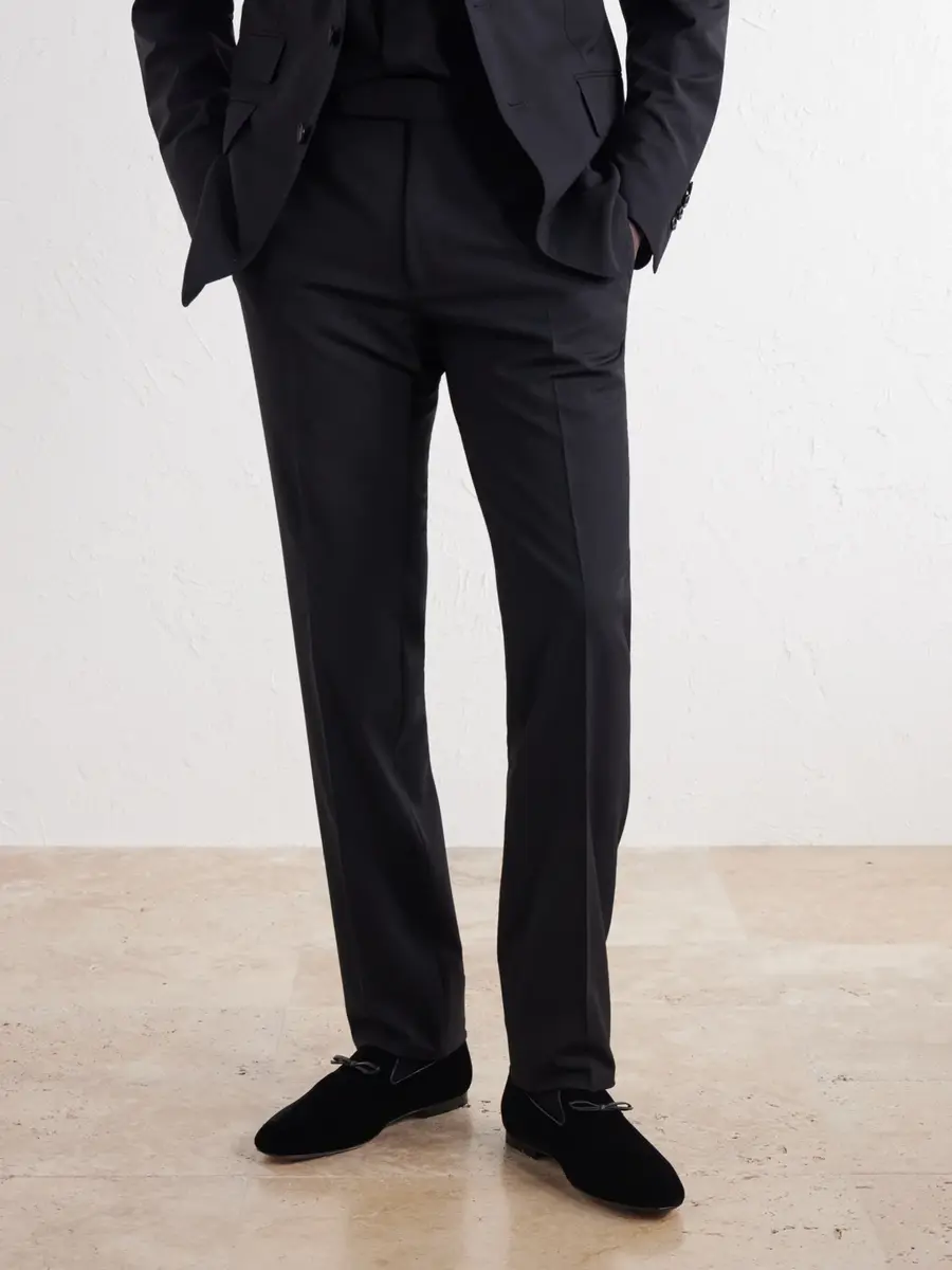 Tom Ford Scott Bow-Detailed Velvet Loafers - Men | Thumbnail 2 Tom Ford Scott Bow-Detailed Velvet Loafers - Men | Thumbnail 2
