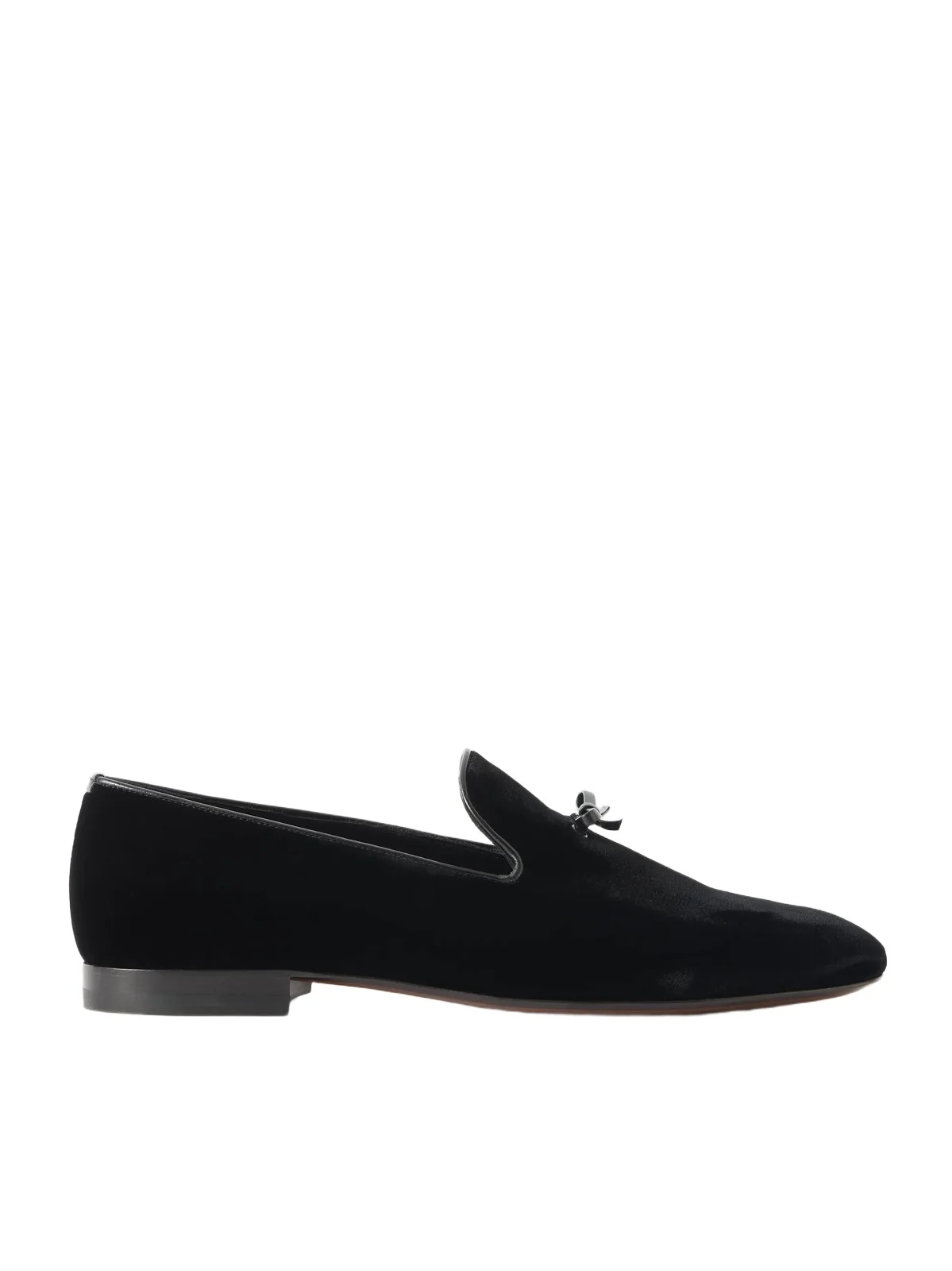 Scott Bow-Detailed Velvet Loafers - Men Scott Bow-Detailed Velvet Loafers - Men