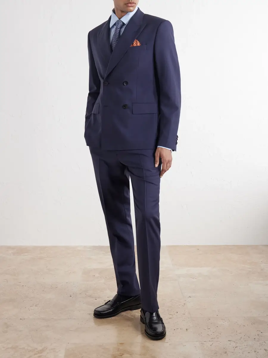 MR P. Double-Breasted Houndstooth Wool Suit Jacket - Men | Thumbnail 2