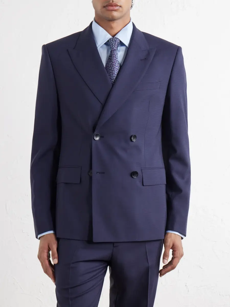 MR P. Double-Breasted Houndstooth Wool Suit Jacket - Men | Thumbnail 3