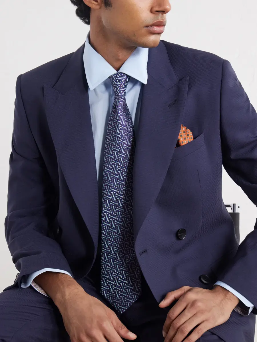 MR P. Double-Breasted Houndstooth Wool Suit Jacket - Men | Thumbnail 5