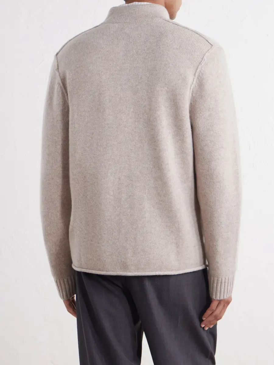 James Perse Cashmere Zip-Up Cardigan - Men | Thumbnail 4