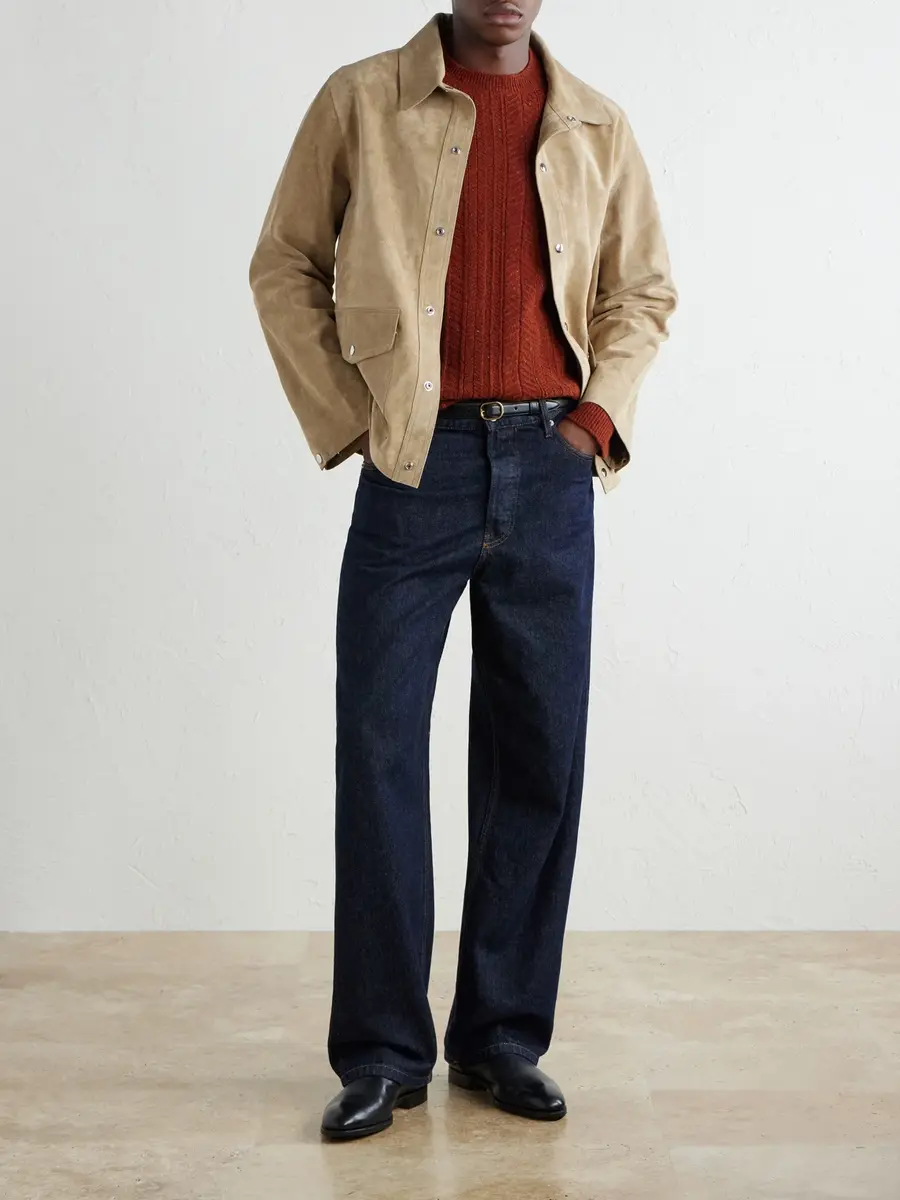 Inis Meáin Herringbone Merino Wool and Cashmere-Blend Sweater - Men | Thumbnail 2 Inis Meáin Herringbone Merino Wool and Cashmere-Blend Sweater - Men | Thumbnail 2