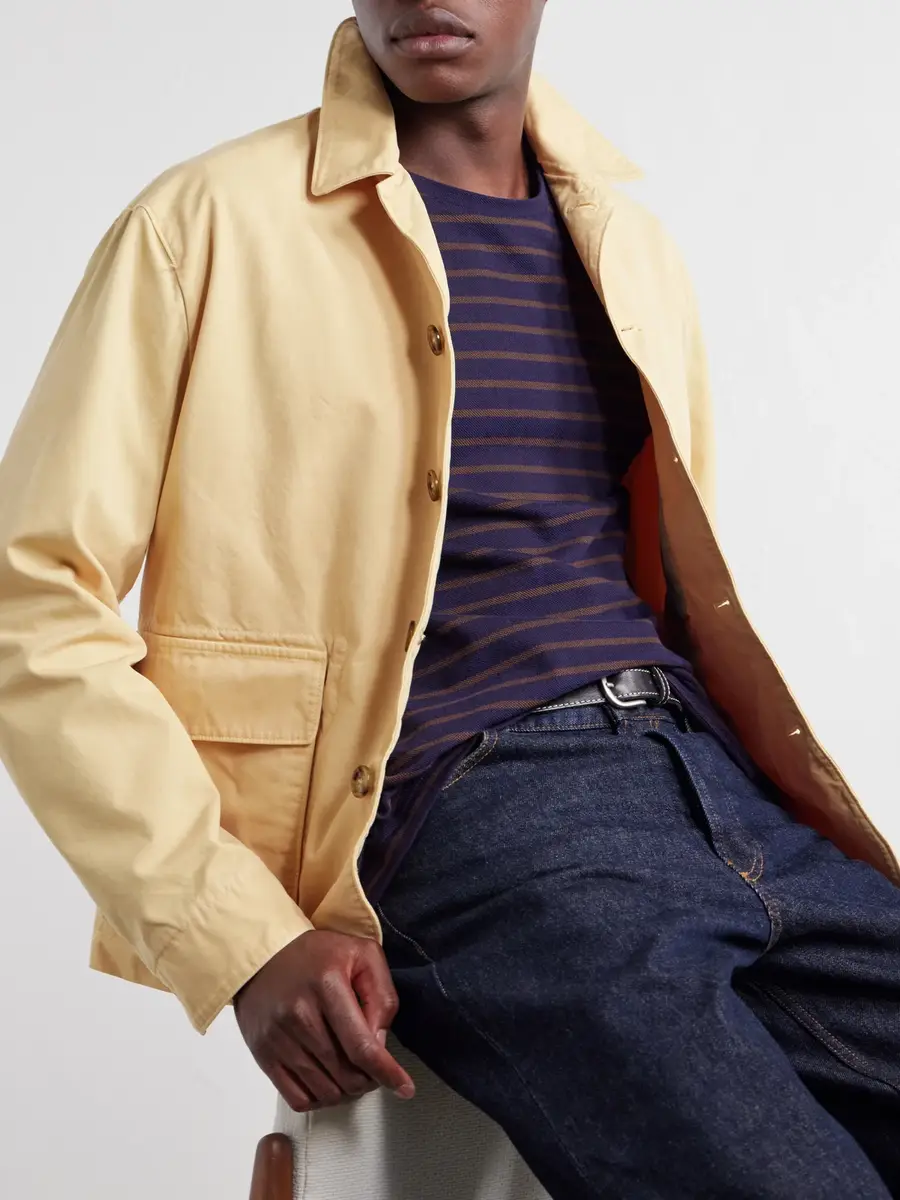 MR P. Striped Cotton-Piqué T-Shirt - Men | Thumbnail 5