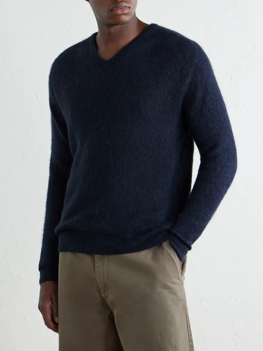 Auralee Alpaca-Blend Sweater - Men | Thumbnail 3 Auralee Alpaca-Blend Sweater - Men | Thumbnail 3