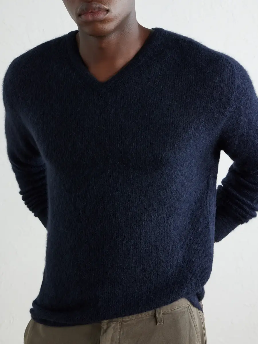 Auralee Alpaca-Blend Sweater - Men | Thumbnail 5 Auralee Alpaca-Blend Sweater - Men | Thumbnail 5