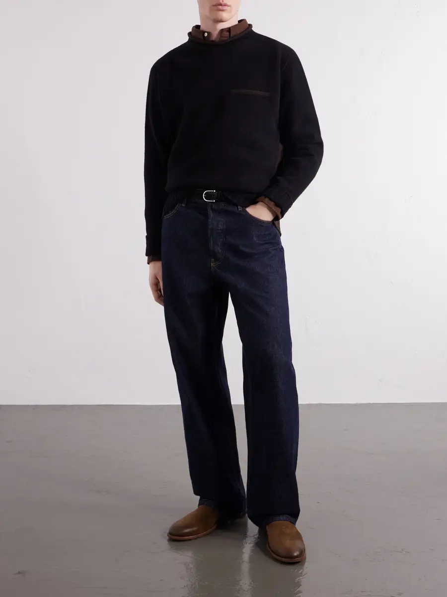 Inis Meáin Lambswool Sweater - Men | Thumbnail 2 Inis Meáin Lambswool Sweater - Men | Thumbnail 2