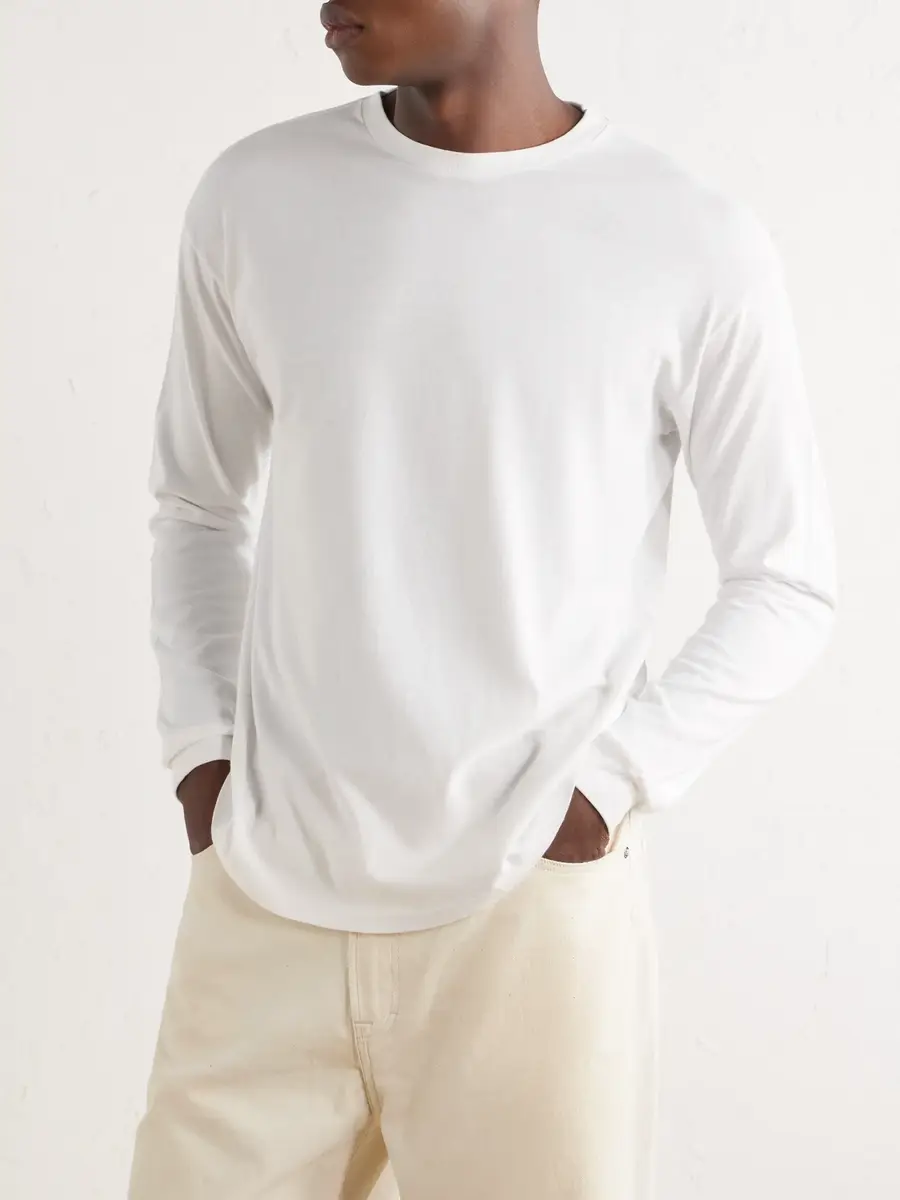 Auralee Cotton-Jersey T-Shirt - Men | Thumbnail 3 Auralee Cotton-Jersey T-Shirt - Men | Thumbnail 3