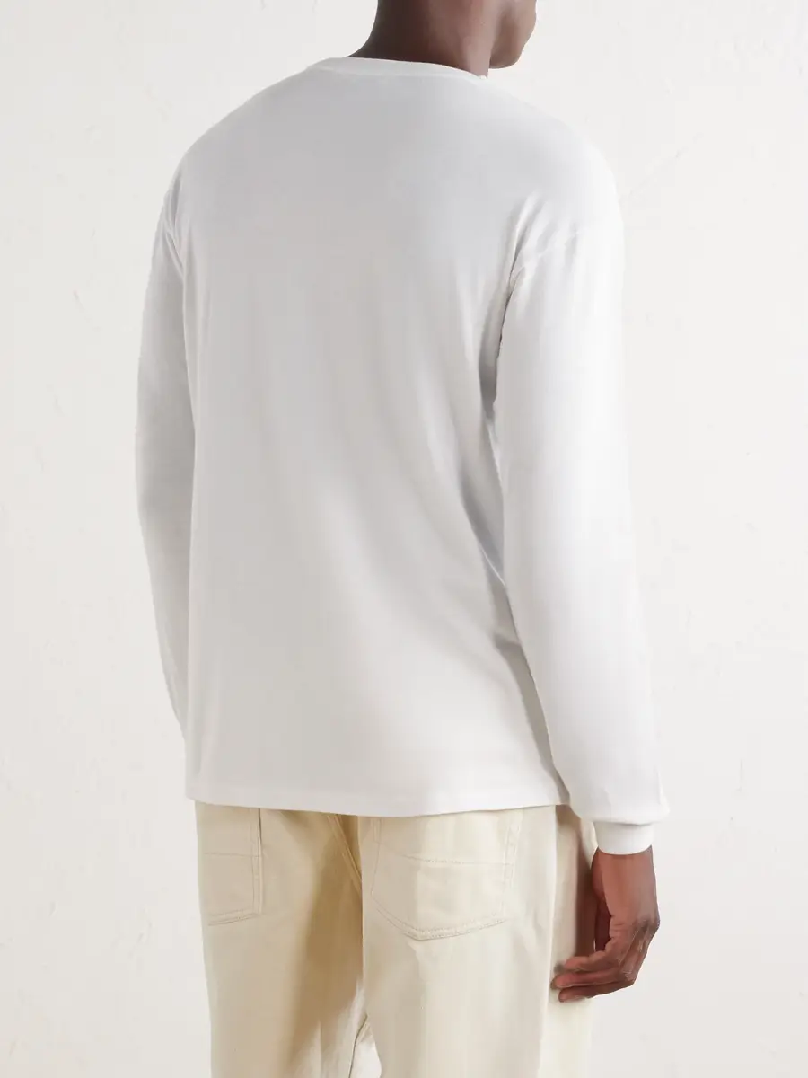Auralee Cotton-Jersey T-Shirt - Men | Thumbnail 4 Auralee Cotton-Jersey T-Shirt - Men | Thumbnail 4