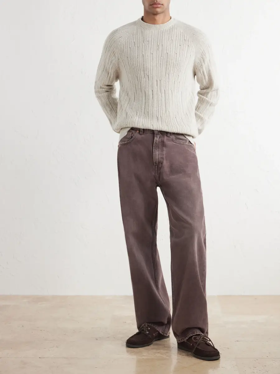 Inis Meáin Stranded Sailor Merino Wool and Cashmere-Blend Sweater - Men | Thumbnail 2 Inis Meáin Stranded Sailor Merino Wool and Cashmere-Blend Sweater - Men | Thumbnail 2