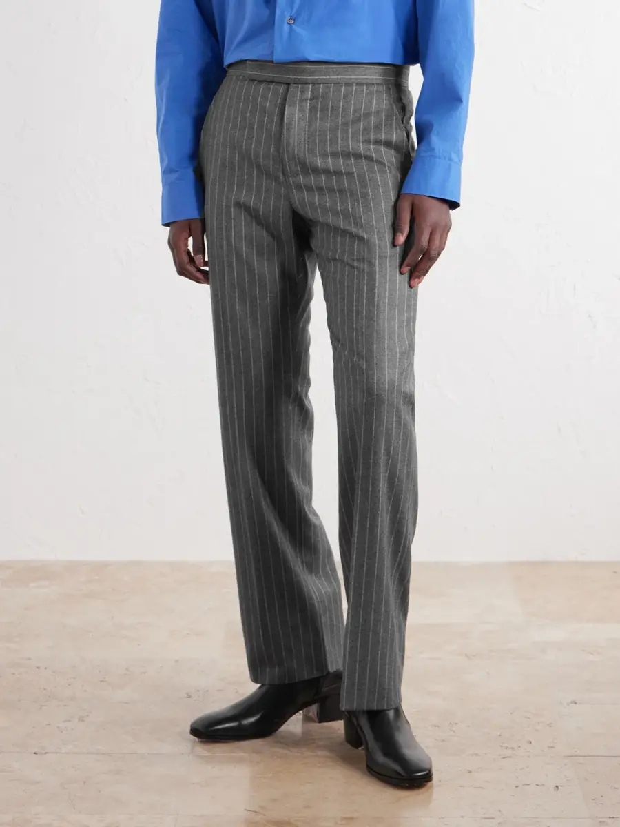 Tom Ford Straight-Leg Pinstripe Wool-Flannel Trousers - Men | Thumbnail 3 Tom Ford Straight-Leg Pinstripe Wool-Flannel Trousers - Men | Thumbnail 3