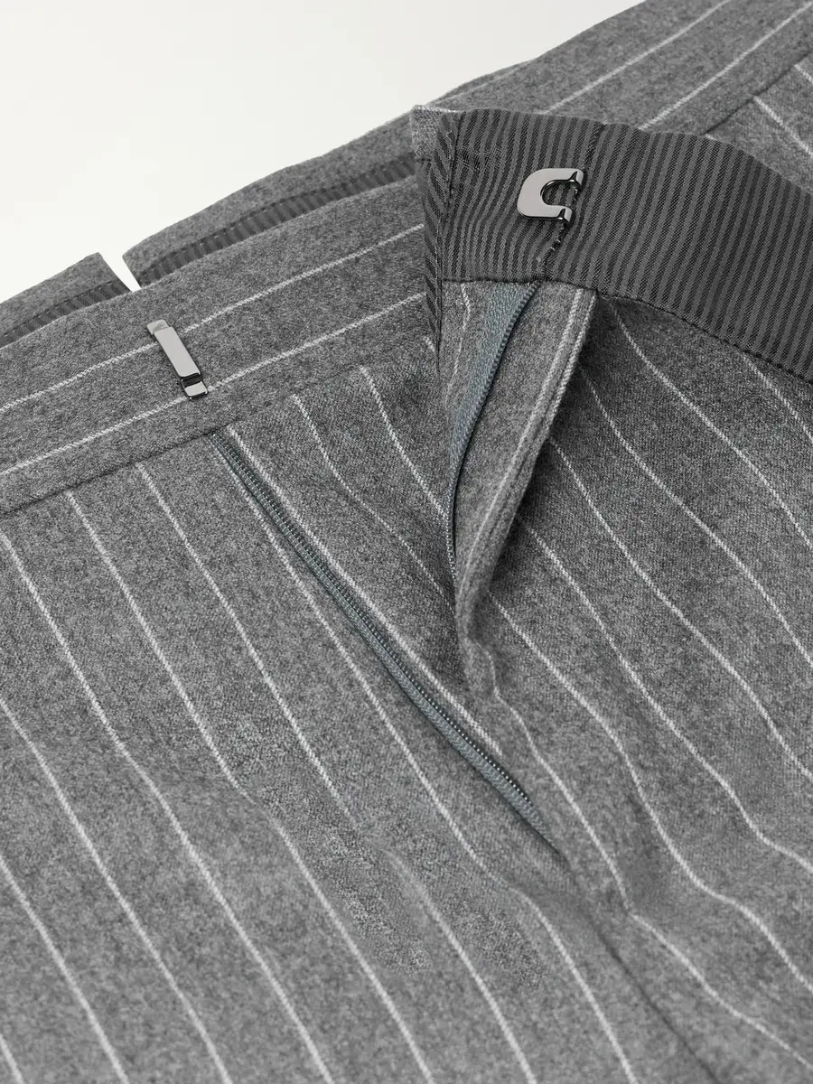 Tom Ford Straight-Leg Pinstripe Wool-Flannel Trousers - Men | Thumbnail 6 Tom Ford Straight-Leg Pinstripe Wool-Flannel Trousers - Men | Thumbnail 6