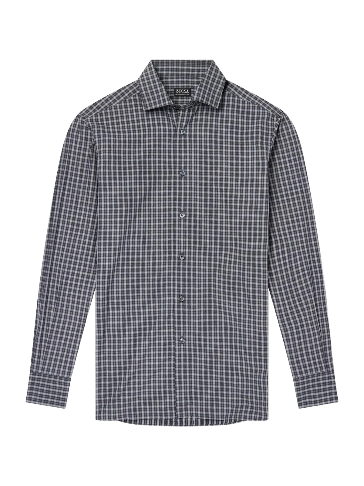 Zegna Centoquaranta Checked Cotton-Twill Shirt - Men