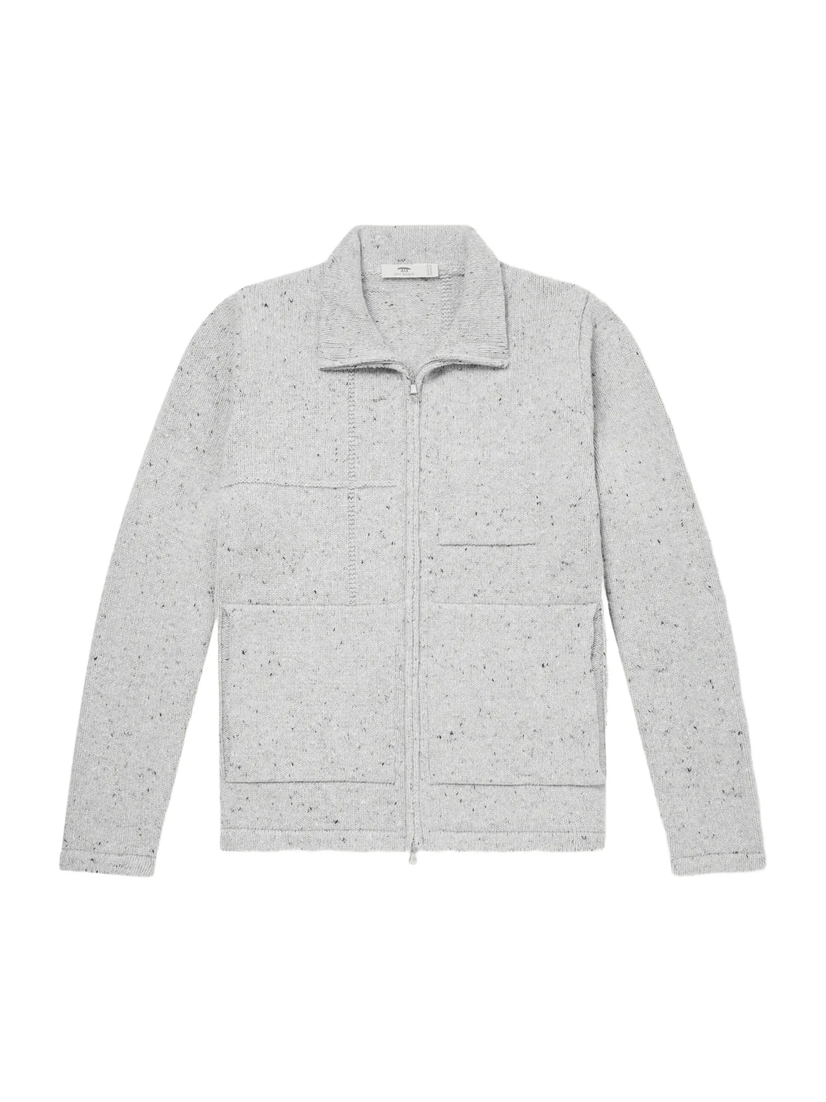 Inis Meáin Lifeline Merino Wool and Cashmere-Blend Zip-Up Sweater - Men