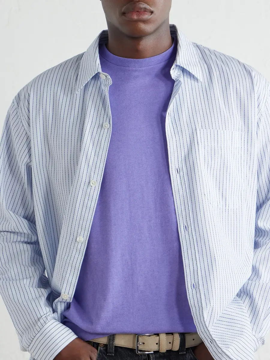 Auralee Cotton and Cashmere-Blend Jersey T-Shirt - Men | Thumbnail 5 Auralee Cotton and Cashmere-Blend Jersey T-Shirt - Men | Thumbnail 5